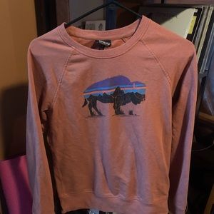 Patagonia orange limited edition Buffalo crewneck sweatshirt xs